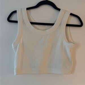 Madewell Cream Ribbed Tank Top